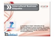 Intercultural Business Etiquette