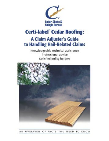 Certi-label Cedar Roofing: - Cedar Shake and Shingle Bureau