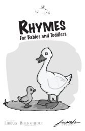 Rhymes for Babies and Toddlers - wpl.winnipeg.ca