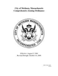 City of Methuen Comprehensive Zoning Ordinance