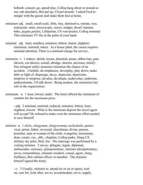 The Oxford Thesaurus An A-Z Dictionary of Synonyms INTRO ...