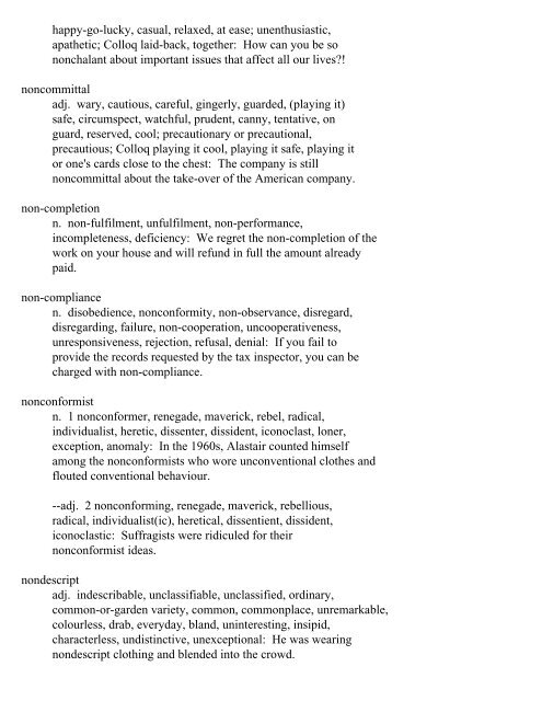 The Oxford Thesaurus An A-Z Dictionary of Synonyms INTRO ...