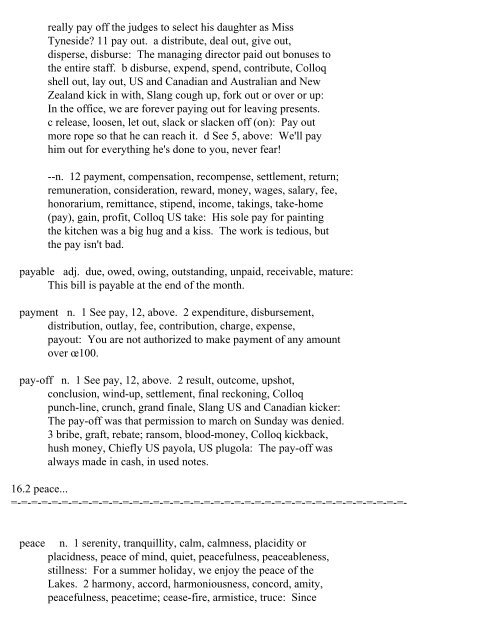 The Oxford Thesaurus An A-Z Dictionary of Synonyms INTRO ...