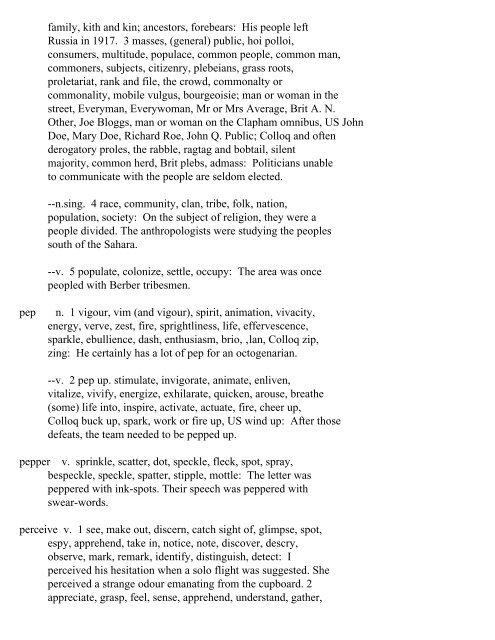 The Oxford Thesaurus An A-Z Dictionary of Synonyms INTRO ...