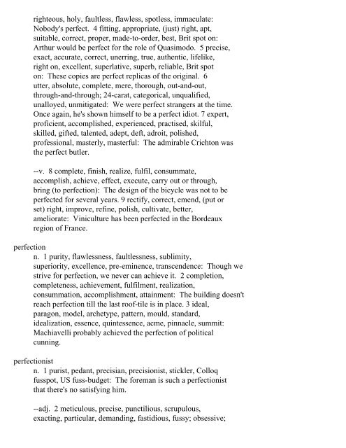 The Oxford Thesaurus An A-Z Dictionary of Synonyms INTRO ...