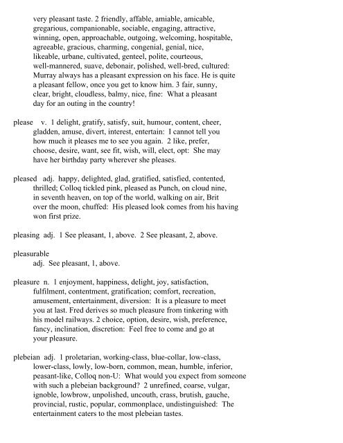 The Oxford Thesaurus An A-Z Dictionary of Synonyms INTRO ...