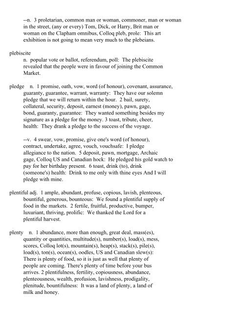 The Oxford Thesaurus An A-Z Dictionary of Synonyms INTRO ...