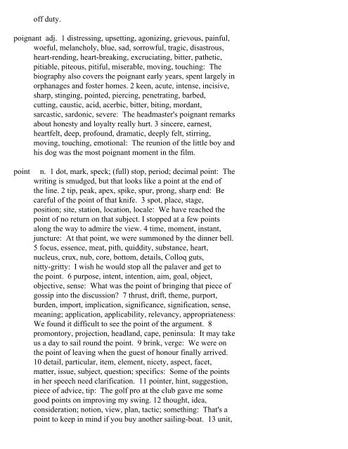 The Oxford Thesaurus An A-Z Dictionary of Synonyms INTRO ...