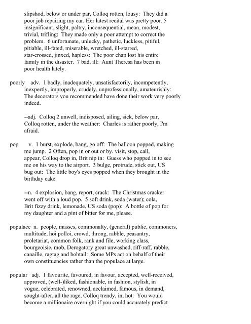 The Oxford Thesaurus An A-Z Dictionary of Synonyms INTRO ...