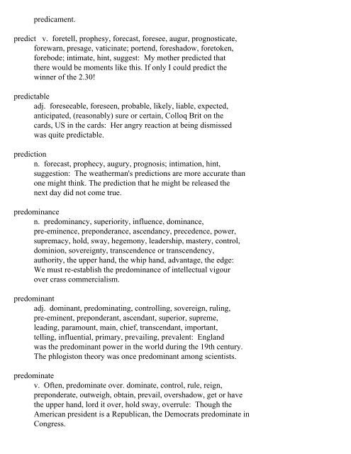 The Oxford Thesaurus An A-Z Dictionary of Synonyms INTRO ...