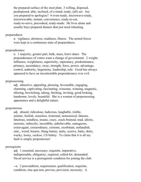 The Oxford Thesaurus An A-Z Dictionary of Synonyms INTRO ...