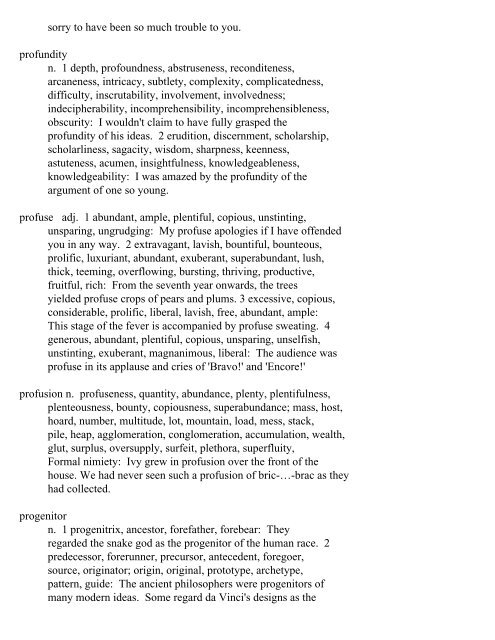 The Oxford Thesaurus An A-Z Dictionary of Synonyms INTRO ...