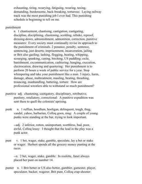 The Oxford Thesaurus An A-Z Dictionary of Synonyms INTRO ...