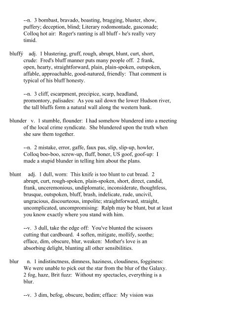 The Oxford Thesaurus An A-Z Dictionary of Synonyms INTRO ...