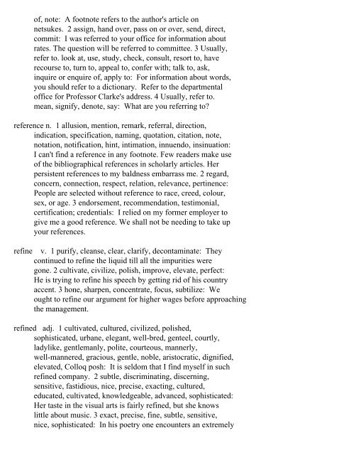 The Oxford Thesaurus An A-Z Dictionary of Synonyms INTRO ...