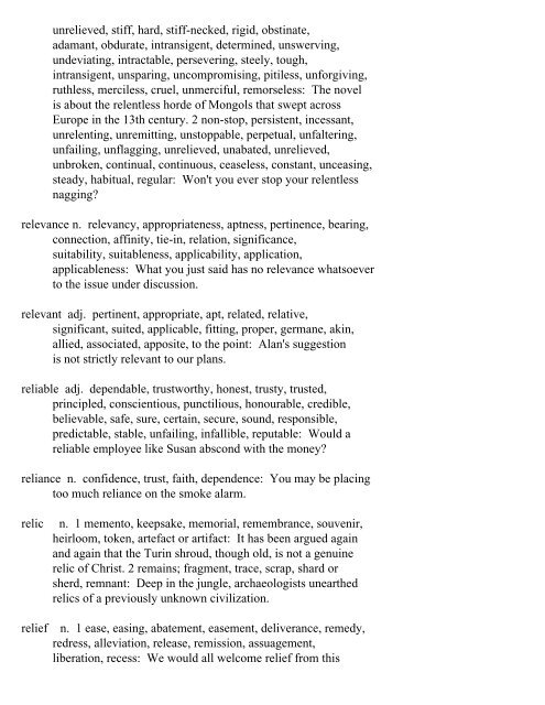 The Oxford Thesaurus An A-Z Dictionary of Synonyms INTRO ...