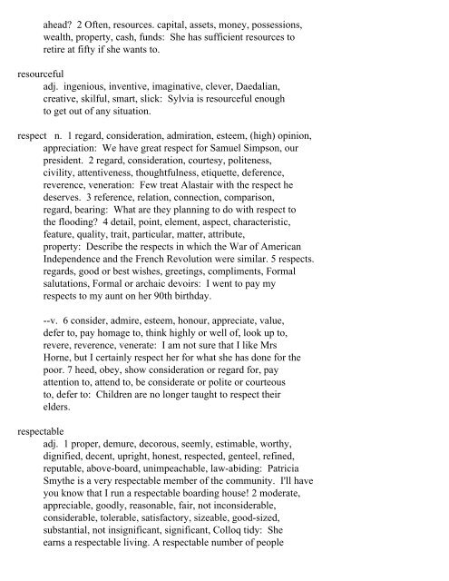 The Oxford Thesaurus An A-Z Dictionary of Synonyms INTRO ...