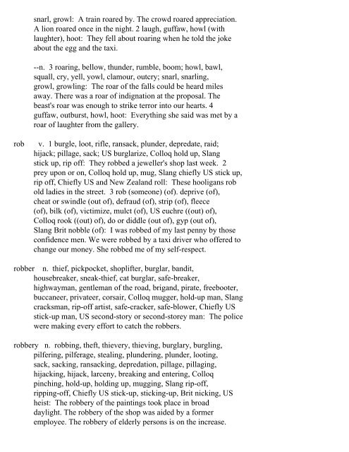 The Oxford Thesaurus An A-Z Dictionary of Synonyms INTRO ...