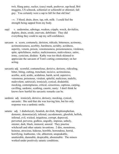 The Oxford Thesaurus An A-Z Dictionary of Synonyms INTRO ...