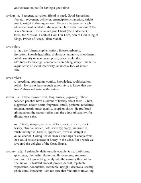 The Oxford Thesaurus An A-Z Dictionary of Synonyms INTRO ...