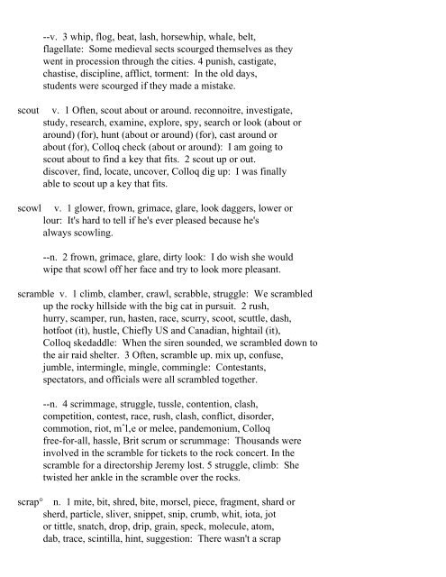 The Oxford Thesaurus An A-Z Dictionary of Synonyms INTRO ...