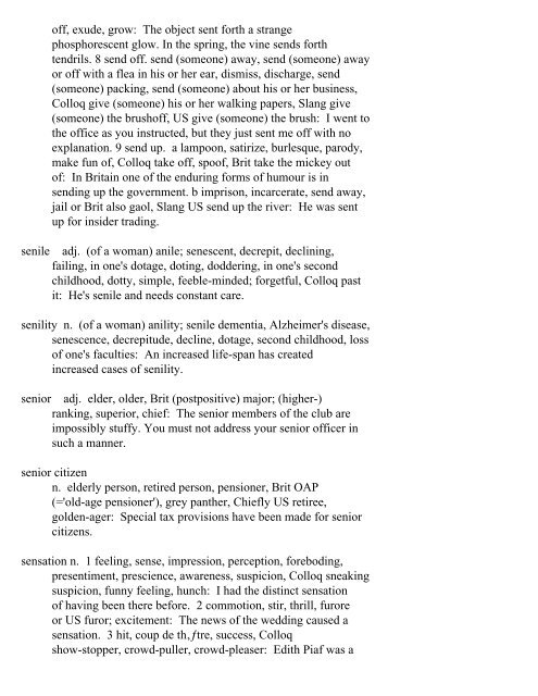 The Oxford Thesaurus An A-Z Dictionary of Synonyms INTRO ...