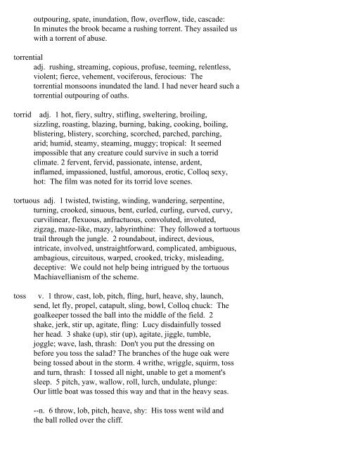 The Oxford Thesaurus An A-Z Dictionary of Synonyms INTRO ...