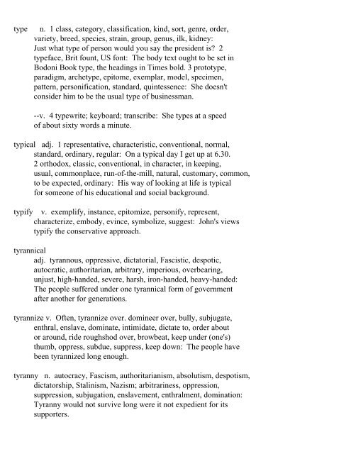 The Oxford Thesaurus An A-Z Dictionary of Synonyms INTRO ...