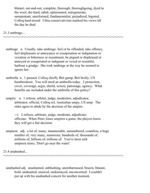 The Oxford Thesaurus An A-Z Dictionary of Synonyms INTRO ...