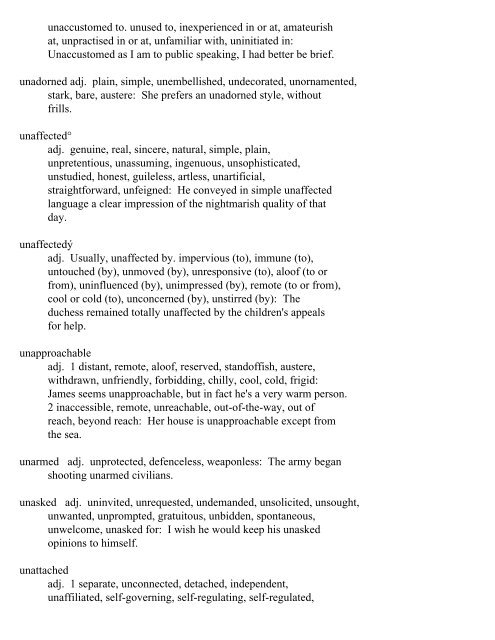 The Oxford Thesaurus An A-Z Dictionary of Synonyms INTRO ...