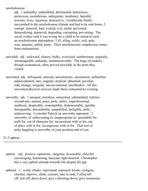 The Oxford Thesaurus An A-Z Dictionary of Synonyms INTRO ...