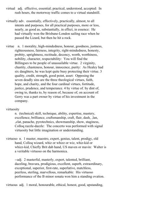 The Oxford Thesaurus An A-Z Dictionary of Synonyms INTRO ...