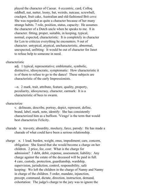 The Oxford Thesaurus An A-Z Dictionary of Synonyms INTRO ...