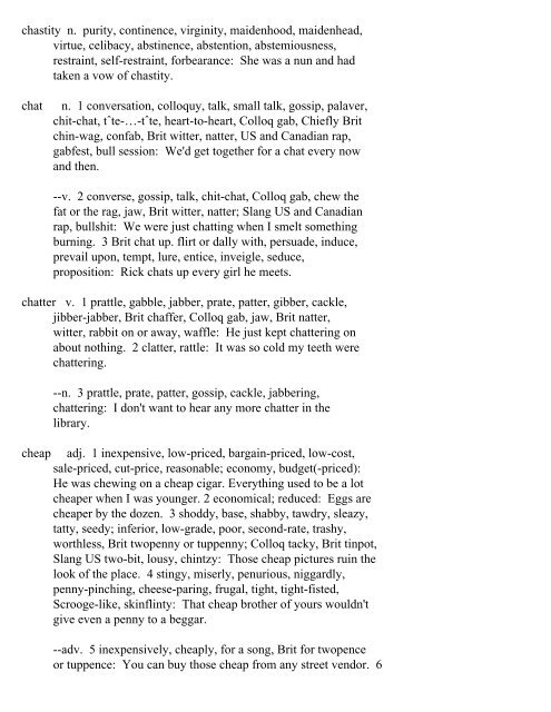 The Oxford Thesaurus An A-Z Dictionary of Synonyms INTRO ...