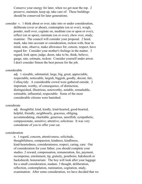 The Oxford Thesaurus An A-Z Dictionary of Synonyms INTRO ...