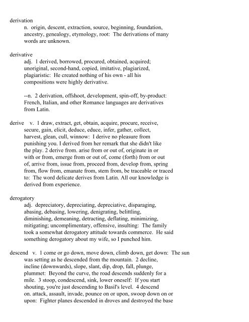 The Oxford Thesaurus An A-Z Dictionary of Synonyms INTRO ...