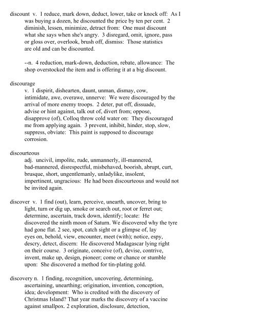 The Oxford Thesaurus An A-Z Dictionary of Synonyms INTRO ...