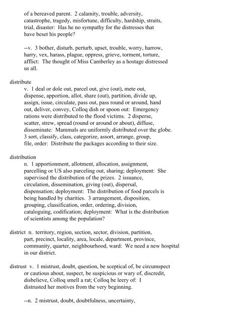 The Oxford Thesaurus An A-Z Dictionary of Synonyms INTRO ...