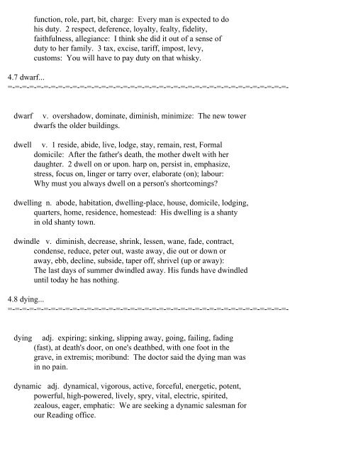 The Oxford Thesaurus An A-Z Dictionary of Synonyms INTRO ...