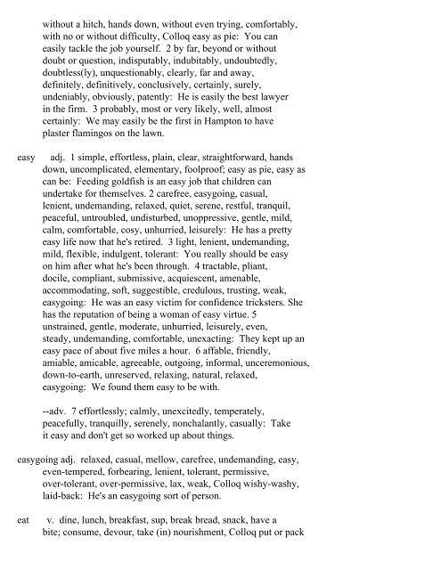 The Oxford Thesaurus An A-Z Dictionary of Synonyms INTRO ...