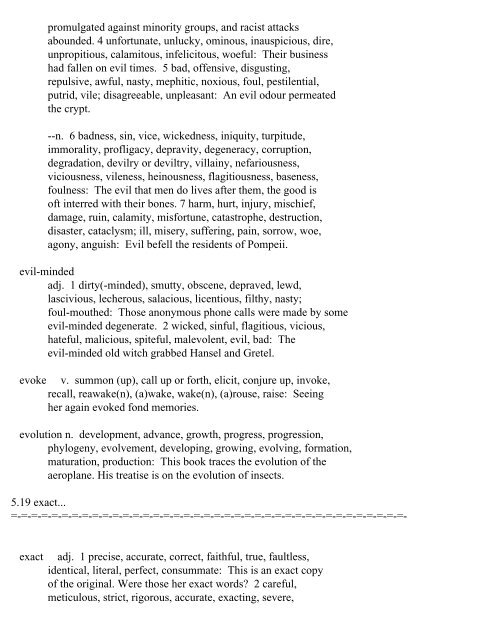 The Oxford Thesaurus An A-Z Dictionary of Synonyms INTRO ...