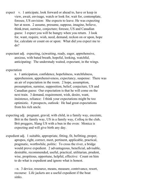 The Oxford Thesaurus An A-Z Dictionary of Synonyms INTRO ...