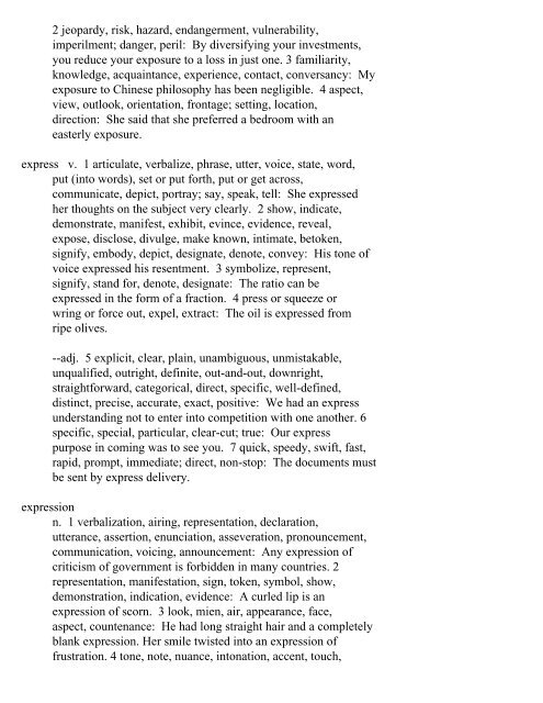 The Oxford Thesaurus An A-Z Dictionary of Synonyms INTRO ...