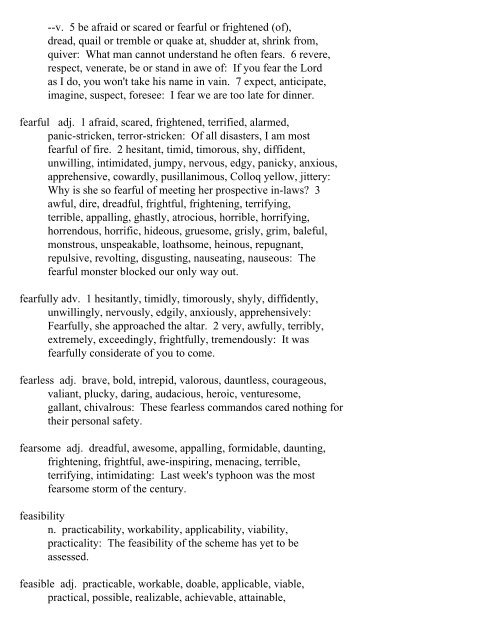 The Oxford Thesaurus An A-Z Dictionary of Synonyms INTRO ...