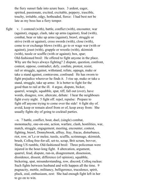 The Oxford Thesaurus An A-Z Dictionary of Synonyms INTRO ...