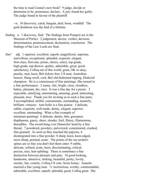 The Oxford Thesaurus An A-Z Dictionary of Synonyms INTRO ...