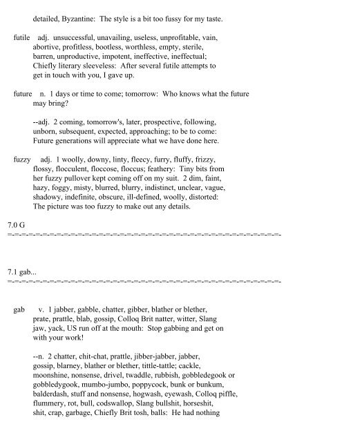 The Oxford Thesaurus An A-Z Dictionary of Synonyms INTRO ...