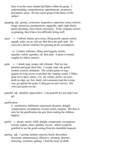 The Oxford Thesaurus An A-Z Dictionary of Synonyms INTRO ...