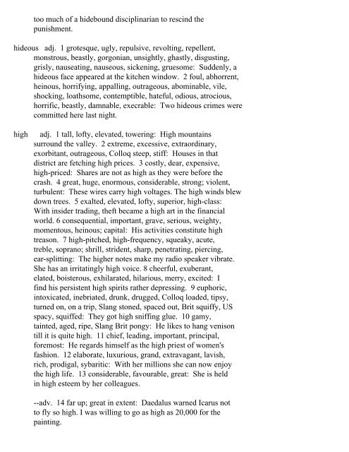 The Oxford Thesaurus An A-Z Dictionary of Synonyms INTRO ...