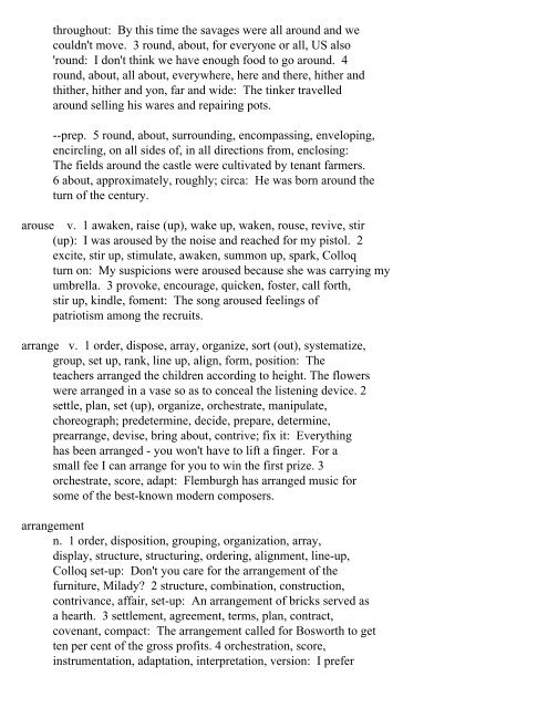 The Oxford Thesaurus An A-Z Dictionary of Synonyms INTRO ...